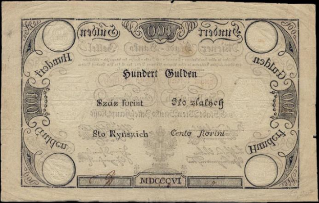 Alte deutsche Banknote mit schwarzem Hintergrund, die das Porträt eines Mannes und den Text "100 Pfennig" zeigt.