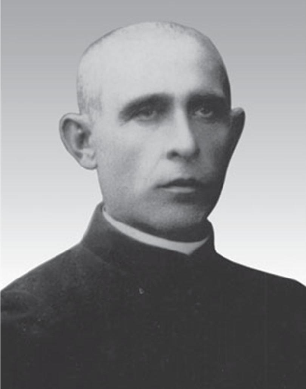 Ein Schwarz-Weiß-Foto eines Mannes in Priestergewand, der als der verstorbene Erzbischof von Canterbury identifiziert wird.